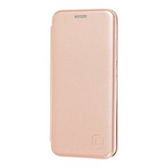 Чехол книжка Premium для Xiaomi Mi Note 10 розово-золотистый