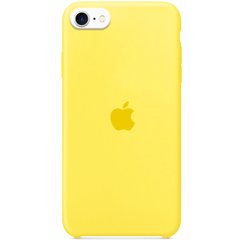 Чехол Silicone Case (AA) для Apple iPhone SE (2020) (Желтый / Yellow)