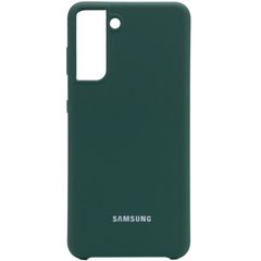 Чохол Silicone Cover (AA) для Samsung Galaxy S21 Plus (Зелений / Pine green)