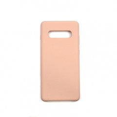 Накладка Silicone Cover for Samsung S10 plus Pink Sand
