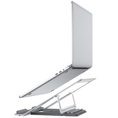 Подставка для ноутбука HOCO Excellent aluminum alloy folding laptop stand PH37 |19-30°| Silver