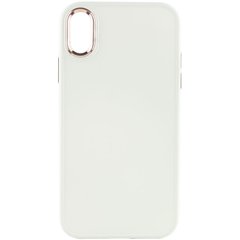 TPU чехол Bonbon Metal Style для Apple iPhone XR (6.1") Белый / White