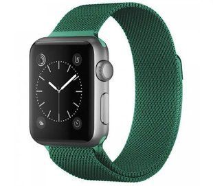 Ремінець для Apple Watch 42/44/45 mm Milanese Loop Dark Green