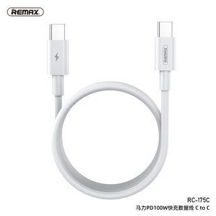 Кабель REMAX Type-C to Type-C Chaining Series PD Fast-charging Data Cable RC-175c |1m, 100W/5A| White