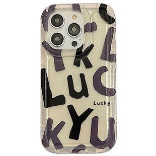Чохол для iPhone 14 Transparent Shockproof Case Lucky