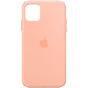 Чехол для Apple iPhone 11 Pro Max Silicone Full / закрытый низ / Оранжевый / Grapefruit