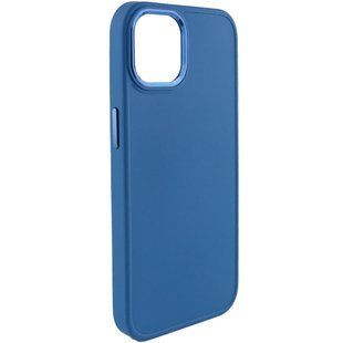 TPU чохол Bonbon Metal Style для Apple iPhone 14 (6.1"") Синій / Denim Blue