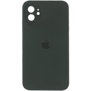 Чехол для iPhone 11 Silicone Full camera зеленый / закрытый низ + защита камеры