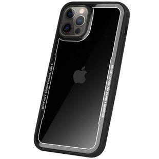 TPU+PC чохол G-Case Shock Crystal для Apple iPhone 12 Pro / 12 (6.1") (Чорний)