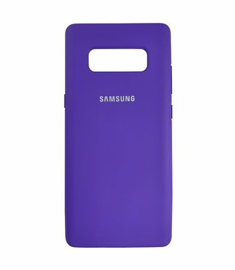 Чехол для Samsung Galaxy S8 (G950) Silicone Full фиолетовый с закрытым низом и микрофиброй