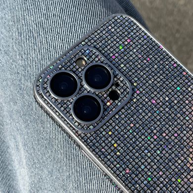 Чохол з блискітками, стразами для iPhone 14 Pro Max Galaxy case Silver