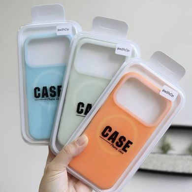 Чехол для iPhone 16 Neon Silicone Case MagSafe Gray