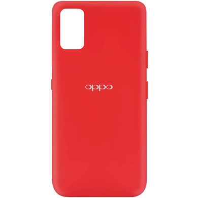 Чохол для Oppo A52 / A72 / A92 Silicone Full з закритим низом і мікрофіброю Червоний / Red
