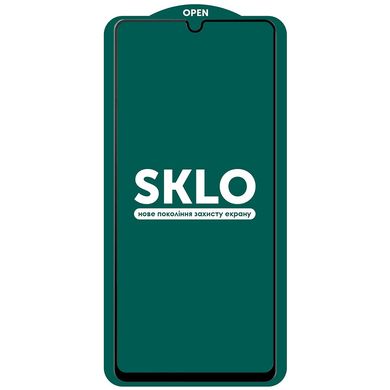 Защитное стекло SKLO 5D (full glue) для Samsung Galaxy A52 4G / A52 5G / A52s (Чорний)