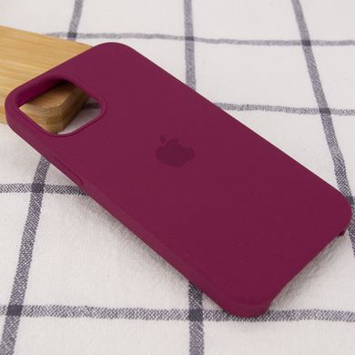 Чехол silicone case for iPhone 12 mini (5.4") (Бордовый/Maroon)