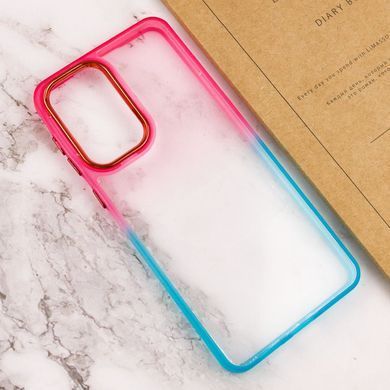 Чехол TPU+PC Fresh sip series для Samsung Galaxy A53 5G Бирюзовый / Розовый