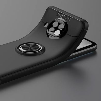 TPU чохол Deen ColorRing під магнітний тримач (opp) для Xiaomi Mi 10T Lite / Redmi Note 9 Pro 5G (Чорний / Чорний)