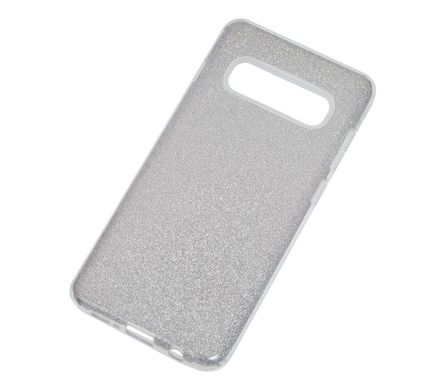Чехол для Samsung Galaxy S10 (G973) Shining Glitter с блестками серебро