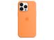 Чехол для Apple Iphone 13 pro Silicone case Original 1:1 full with Magsafe Оранжевый / Marigold