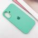 Чехол для Apple iPhone 16 Plus Silicone Case Full / закрытый низ Бирюзовый / Marine Green