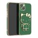 Чохол для iPhone 14 Pro Max Hello Kitty + дзеркало Green