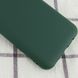 Чехол для Samsung A02s Silicone Full с закрытым низом и микрофиброй Зеленый / Dark green
