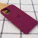 Чехол silicone case for iPhone 12 mini (5.4") (Бордовый/Maroon)