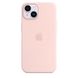 Чехол Silicone case Original 1:1 (AAA) with Magsafe для Apple iPhone 14 Plus (6.7") Розовый / Chalk Pink