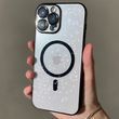 Чехол с блестками для Iphone 15 Pro Brilliant Magsafe Case + защита камеры