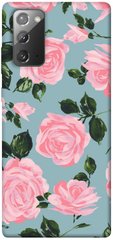 Чехол для Samsung Galaxy Note 20 PandaPrint Розовый принт цветы