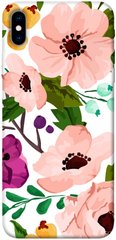 Чохол для Apple iPhone XS Max (6.5 "") PandaPrint Акварельні квіти квіти