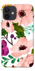 Чехол для Apple iPhone 12 mini (5.4"") PandaPrint Акварельные цветы цветы