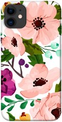 Чехол для Apple iPhone 11 (6.1"") PandaPrint Акварельные цветы цветы