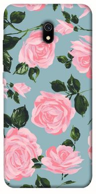 Чехол для Xiaomi Redmi 8a PandaPrint Розовый принт цветы