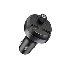 Автомобильное зарядное устройство Hoco E41 2USB Bluetooth FM модулятор черный, Черный