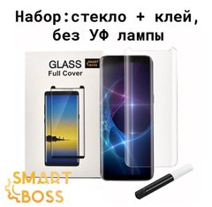 5d захисне Скло для Samsung S9 Liquid Full Glue Premium Smart Boss ™ (без лампи, клей + стекло)