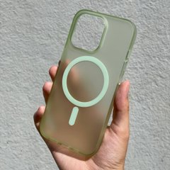 Чохол для iPhone 14 Pro Max Matt Clear Case ультратонкий, не жовтіє Green