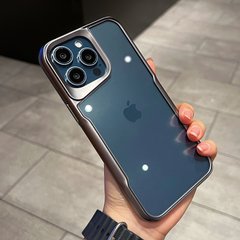 Чехол для Iphone 14 Pro Metal HD Clear Case Titanium Gray