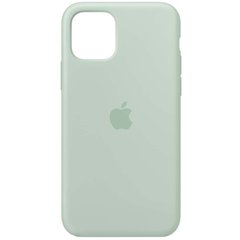 Чехол для Apple iPhone 11 Pro Max Silicone Full / закрытый низ / Бирюзовый / Beryl