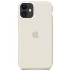 Чехол silicone case for iPhone 11 Antigue White / светло - серый
