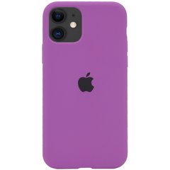 Чохол для iPhone 11 Silicone Full Grape / фіолетовий / закритий низ