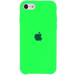 Чехол Silicone Case (AA) для Apple iPhone SE (2020) (Салатовый / Neon Green)