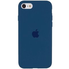Чехол Silicone Case Full Protective (AA) для Apple iPhone SE (2020) (Синий / Cosmos Blue)