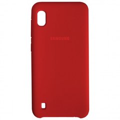 Накладка Silicone Cover for Samsung A10 Red
