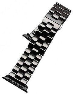 Ремінець Ceramic 3-bead для Apple Watch 38/40/41 mm Чорний