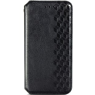 Кожаный чехол книжка GETMAN Cubic (PU) для Samsung Galaxy S23 FE Черный