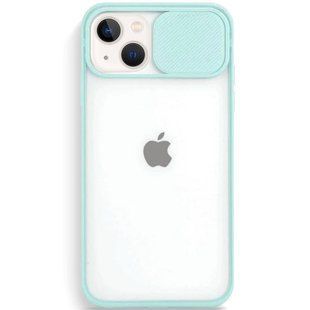 Чохол Camshield mate TPU із шторкою для камери для Apple iPhone 13 (6.1"") Бірюзовий
