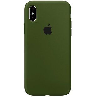 Чехол silicone case for iPhone X/XS с микрофиброй и закрытым низом Virid