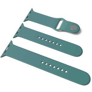 Силиконовый ремешок для Apple Watch Sport Band 38 / 40 (S/M & M/L) 3pcs (Зеленый /Light cactus)