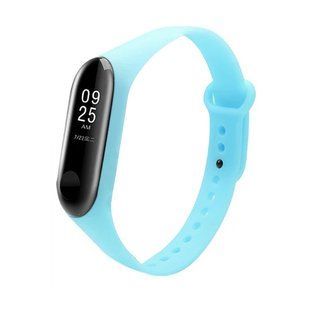 Силіконовий ремінець Neon для Xiaomi Mi Band 3/4 (Блакитний)